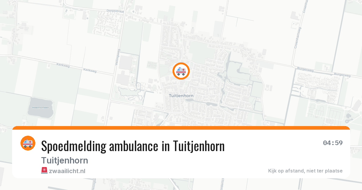 Spoedmelding ambulance in Tuitjenhorn — 6 mei 2026