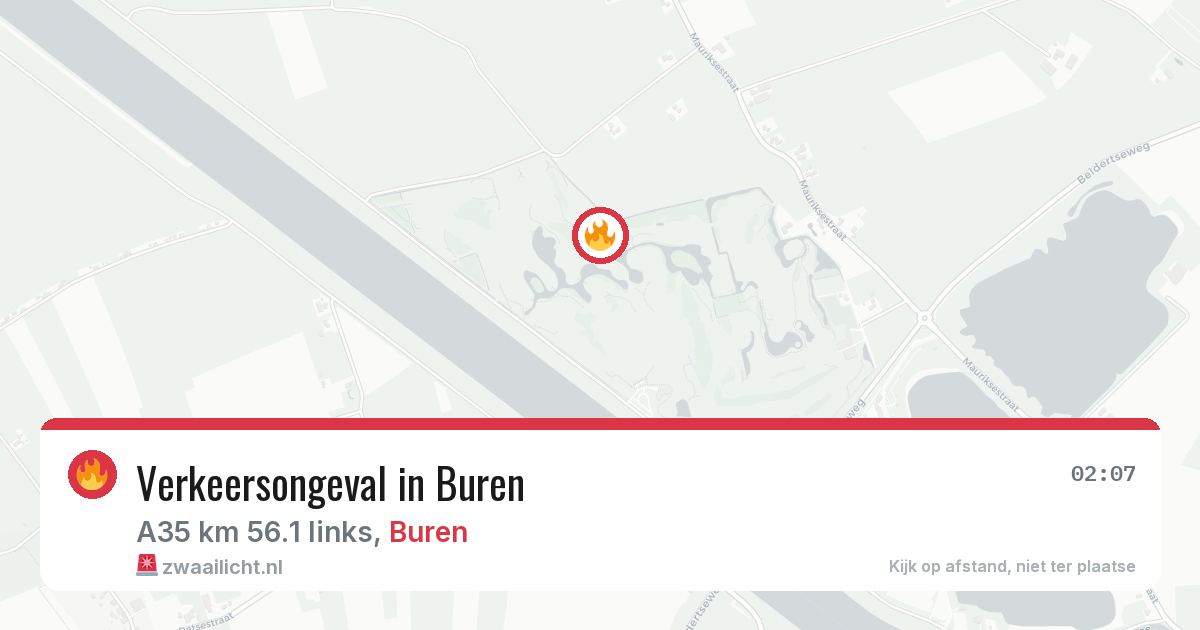 Verkeersongeval in Buren — 5 jul 2026