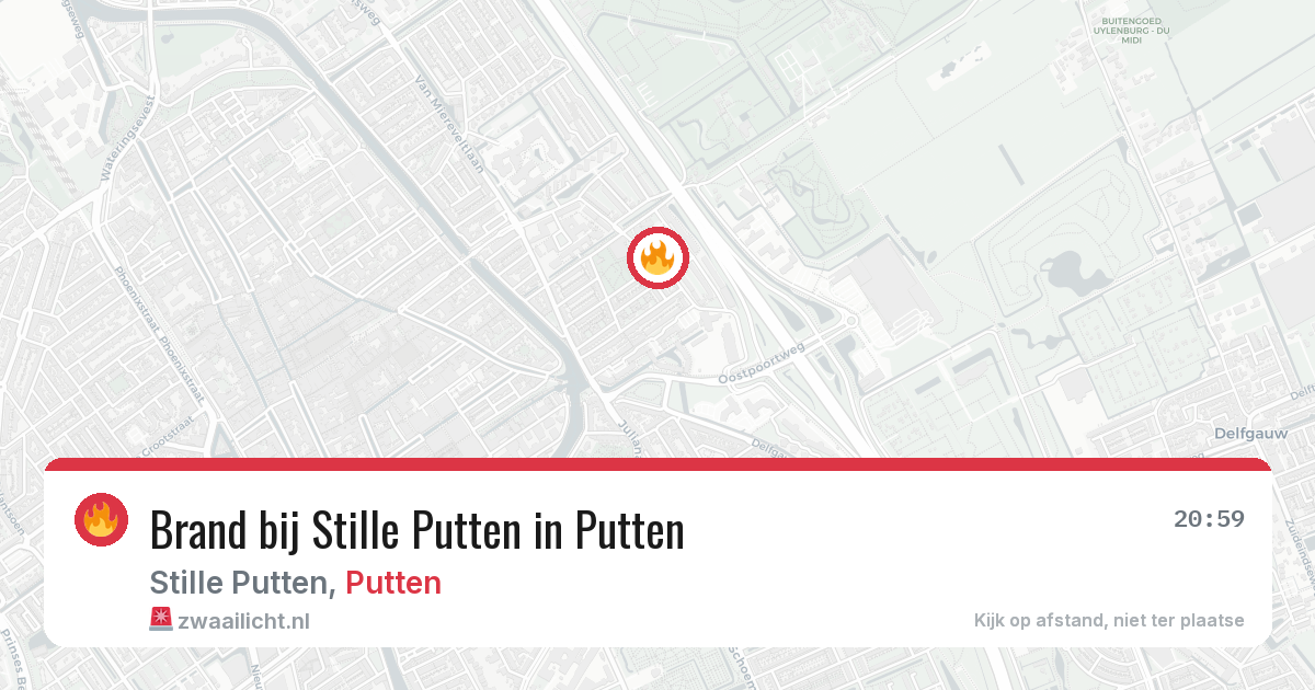 Brand bij Stille Putten in Putten — 23 jun 2026