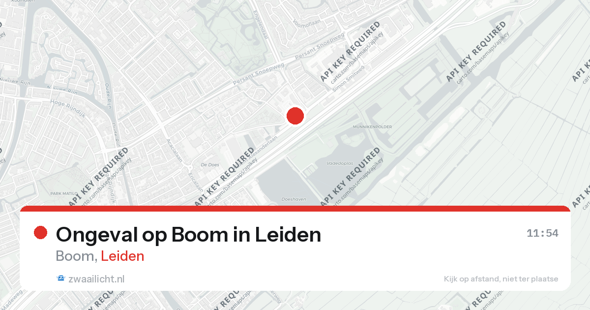 Ongeval op Boom in Leiden — 22 feb 2026