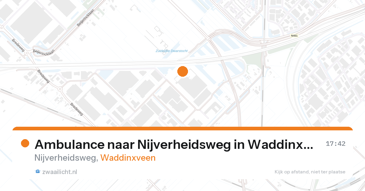 Ambulance naar Nijverheidsweg in Waddinxveen — 20 feb 2026