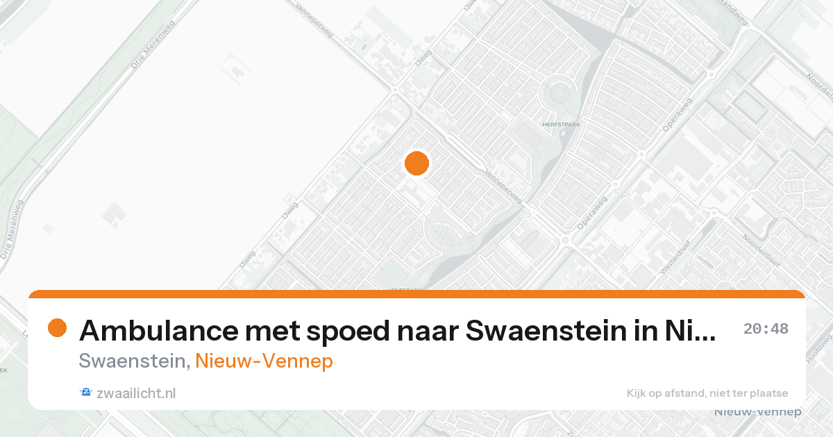 Ambulance met spoed naar Swaenstein in Nieuw-Vennep — 30 jan 2026