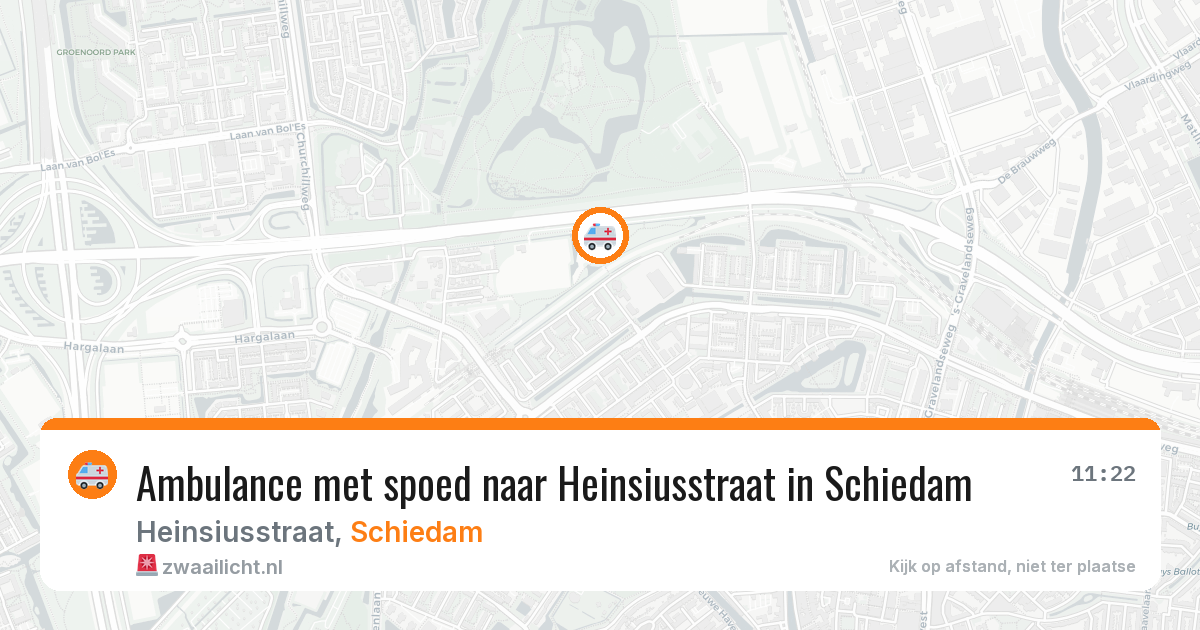 Ambulance met spoed naar Heinsiusstraat in Schiedam — 30 jan 2026