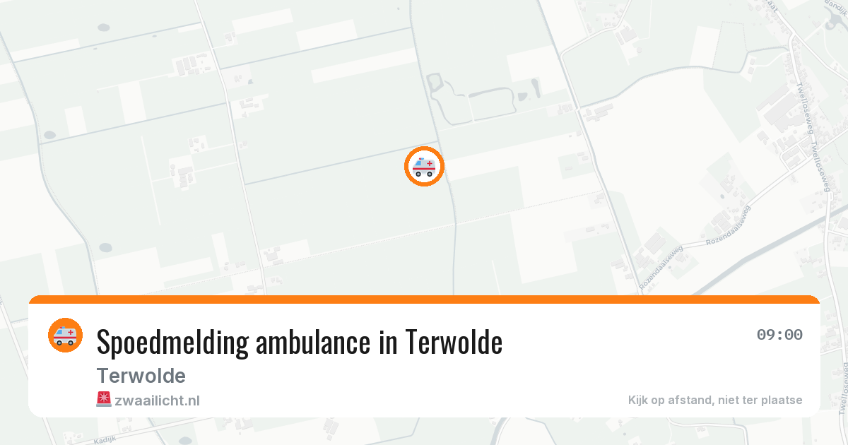 Spoedmelding ambulance in Terwolde — 11 aug 2026