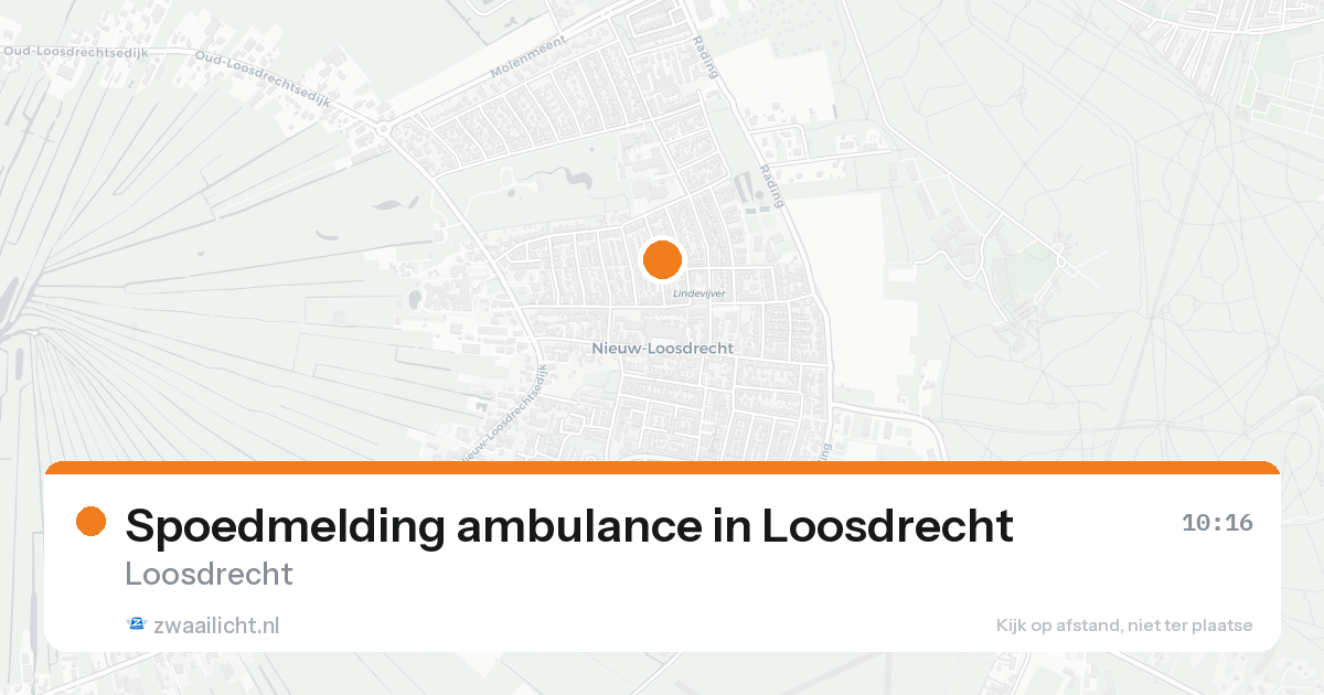 Spoedmelding ambulance in Loosdrecht — 31 jan 2026