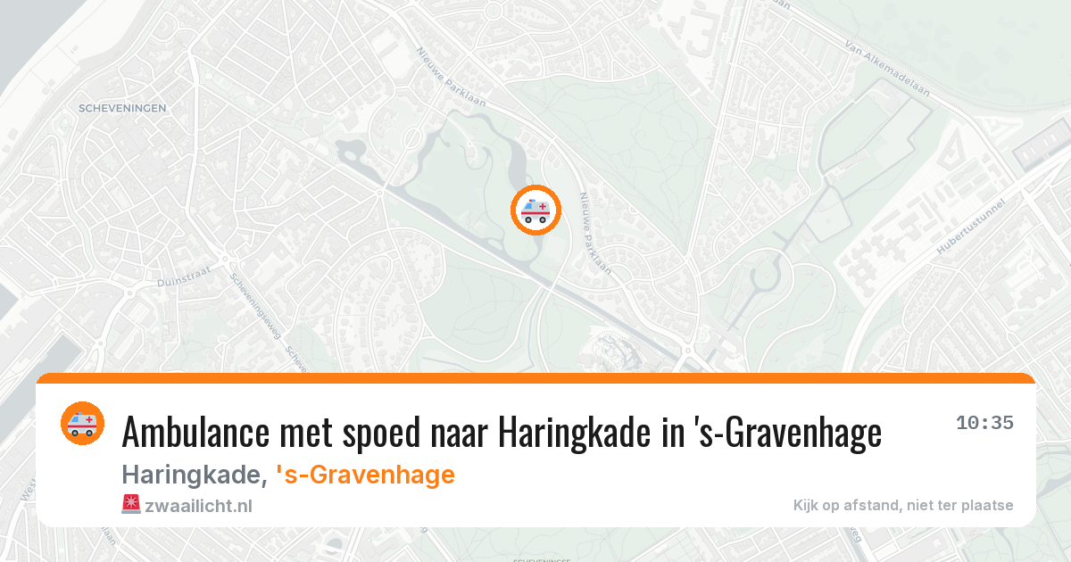 Ambulance met spoed naar Haringkade in 's-Gravenhage — 8 mei 2026