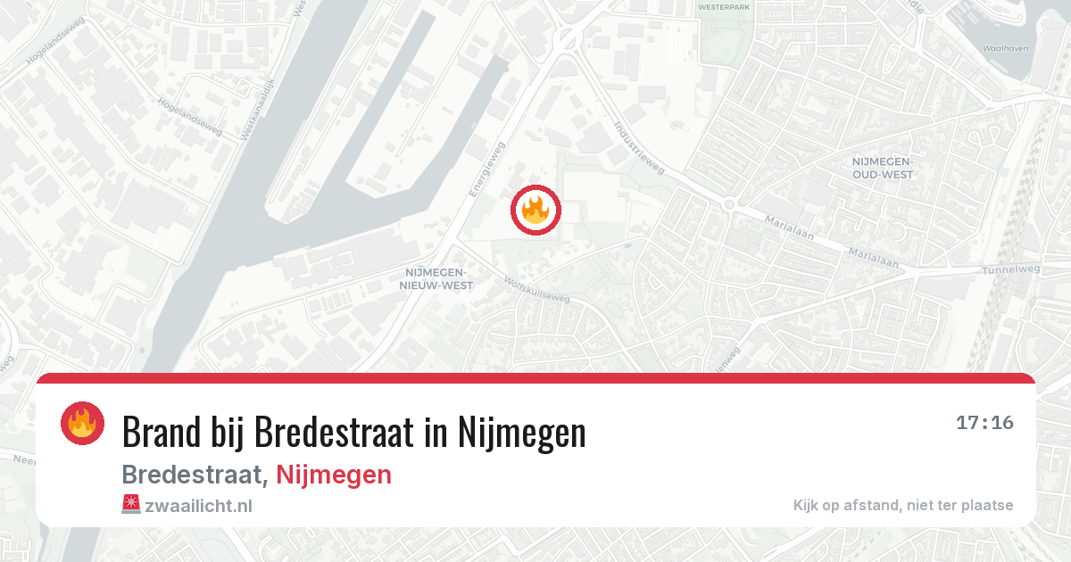 Brand bij Bredestraat in Nijmegen — 26 apr 2026