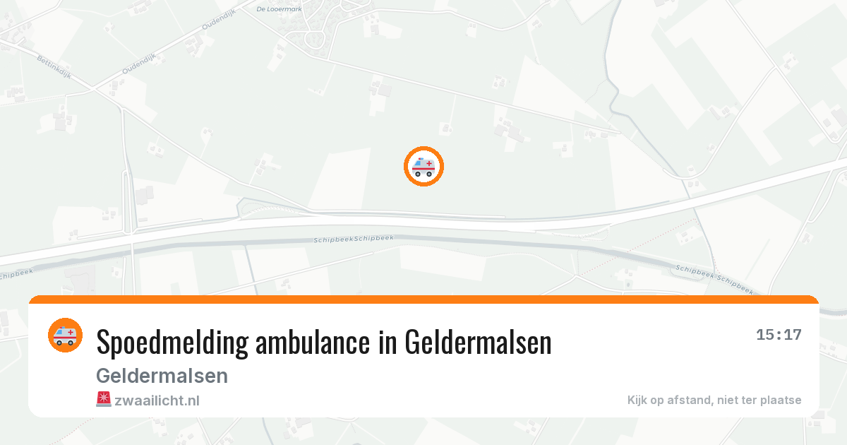 Spoedmelding ambulance in Geldermalsen — 11 aug 2026