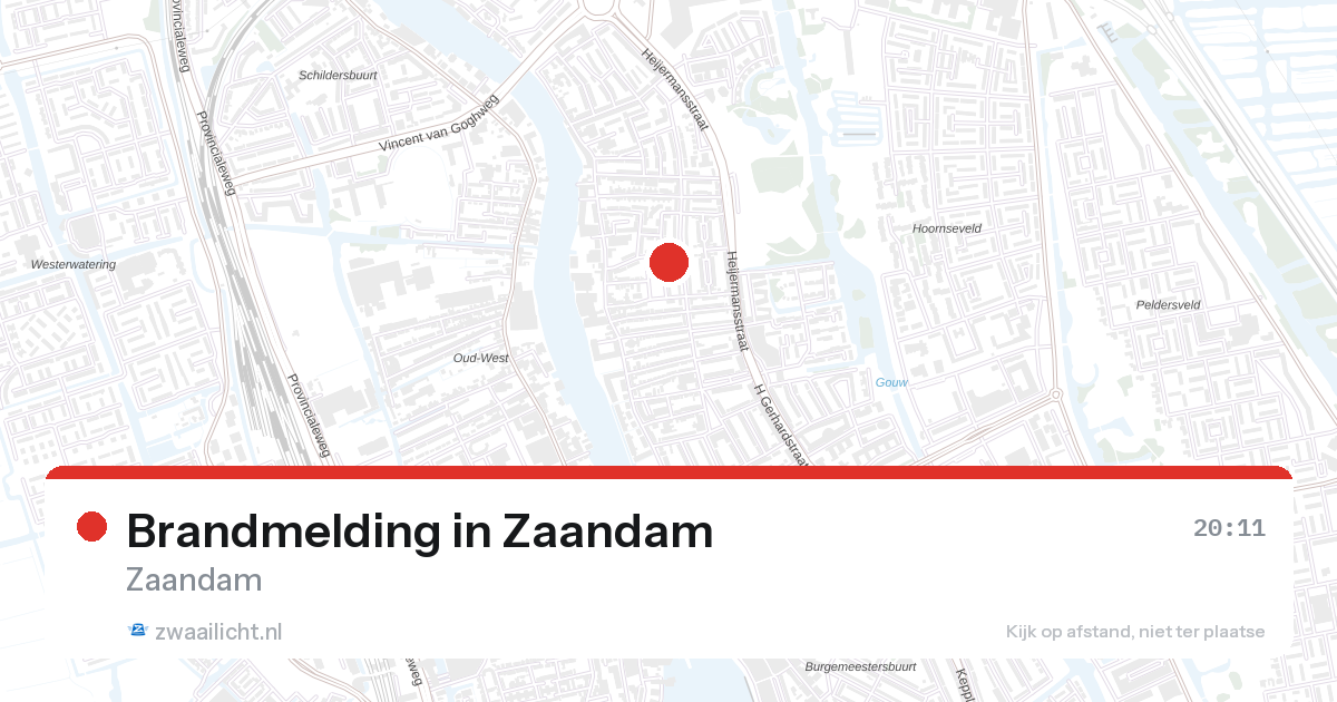Brandmelding in Zaandam — 27 aug 2026