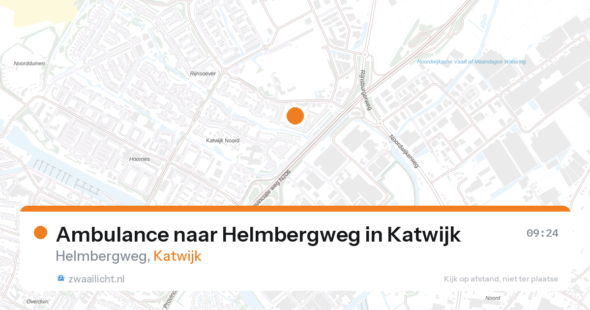 Ambulance naar Helmbergweg in Katwijk — 18 mrt 2026