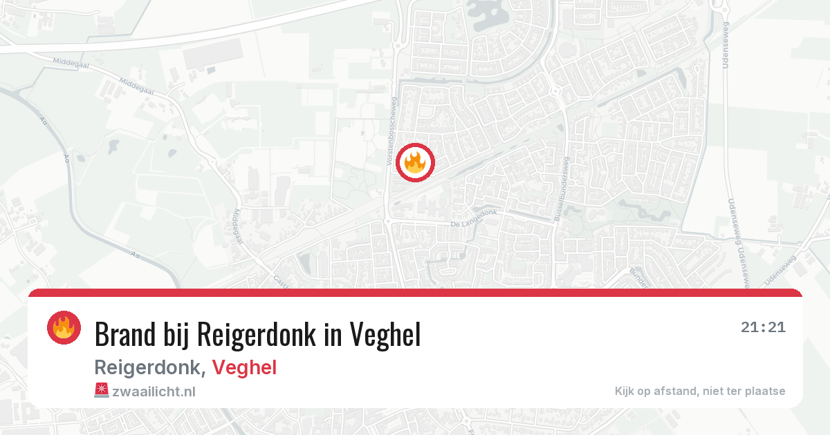 Brand bij Reigerdonk in Veghel — 28 jun 2026
