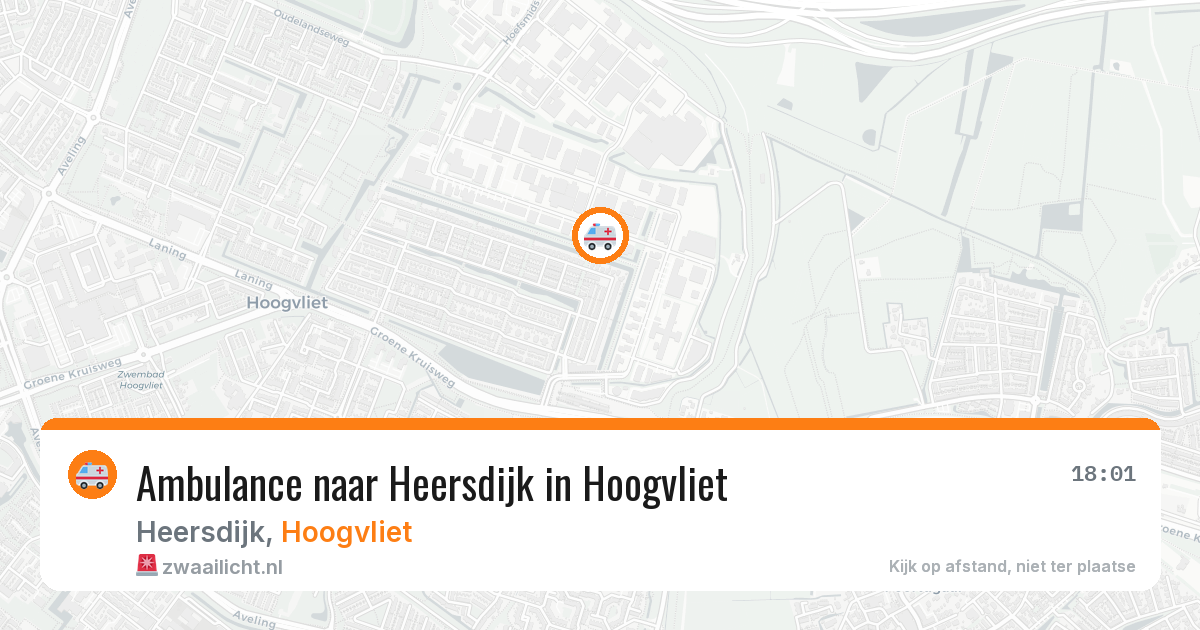 Ambulance naar Heersdijk in Hoogvliet — 10 aug 2026