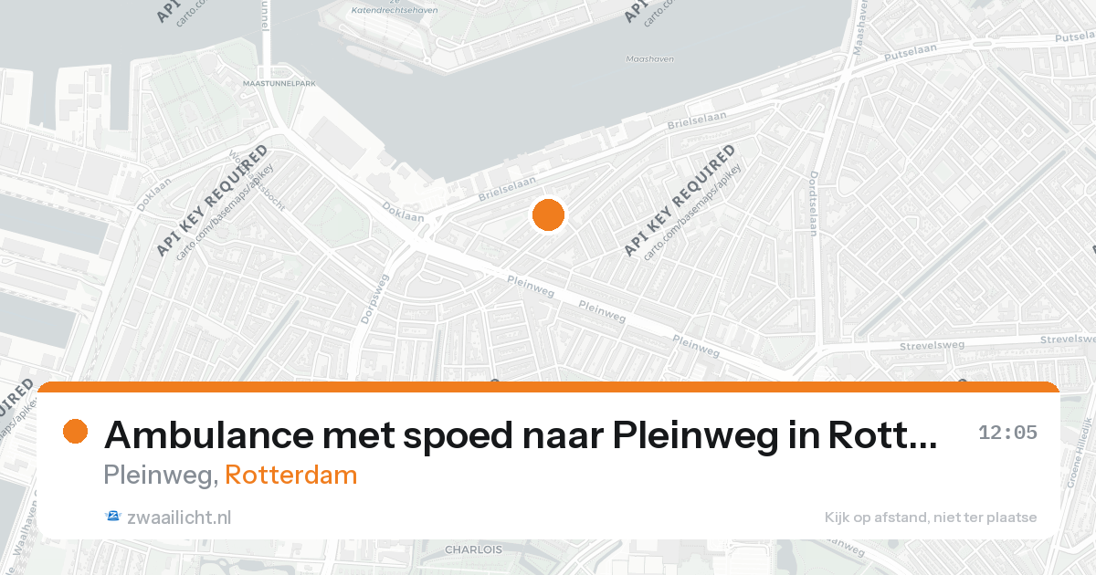 Ambulance met spoed naar Pleinweg in Rotterdam — 26 aug 2026