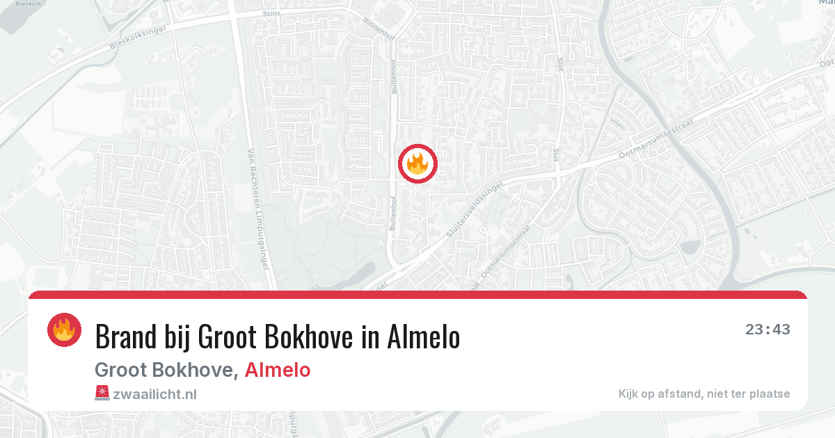 Brand bij Groot Bokhove in Almelo — 30 apr 2026