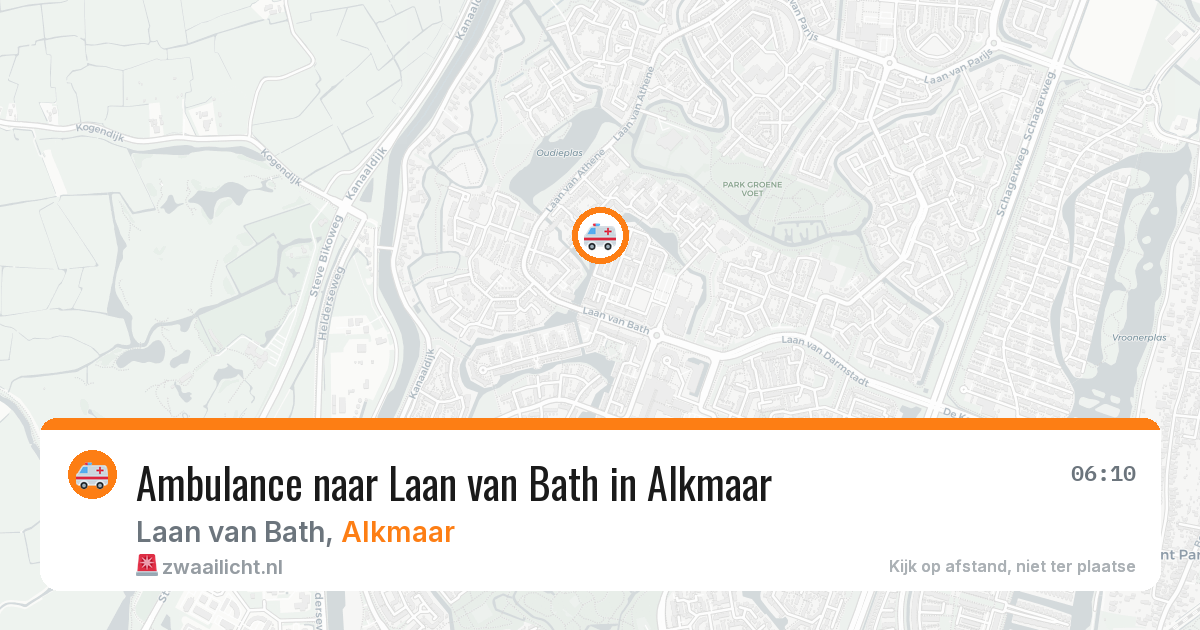 Ambulance naar Laan van Bath in Alkmaar — 24 mei 2026