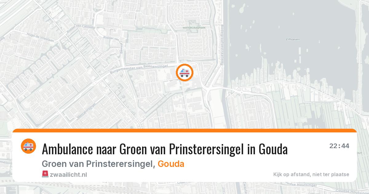 Ambulance naar Groen van Prinsterersingel in Gouda — 27 mei 2026