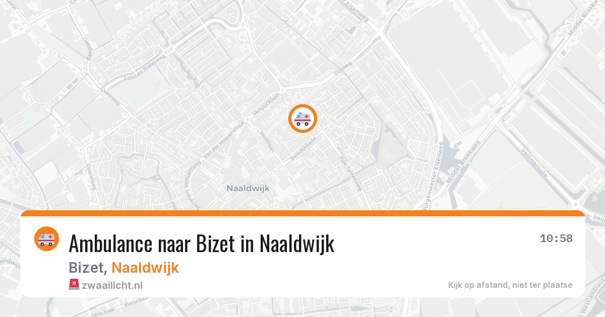 Ambulance naar Bizet in Naaldwijk — 19 mrt 2026