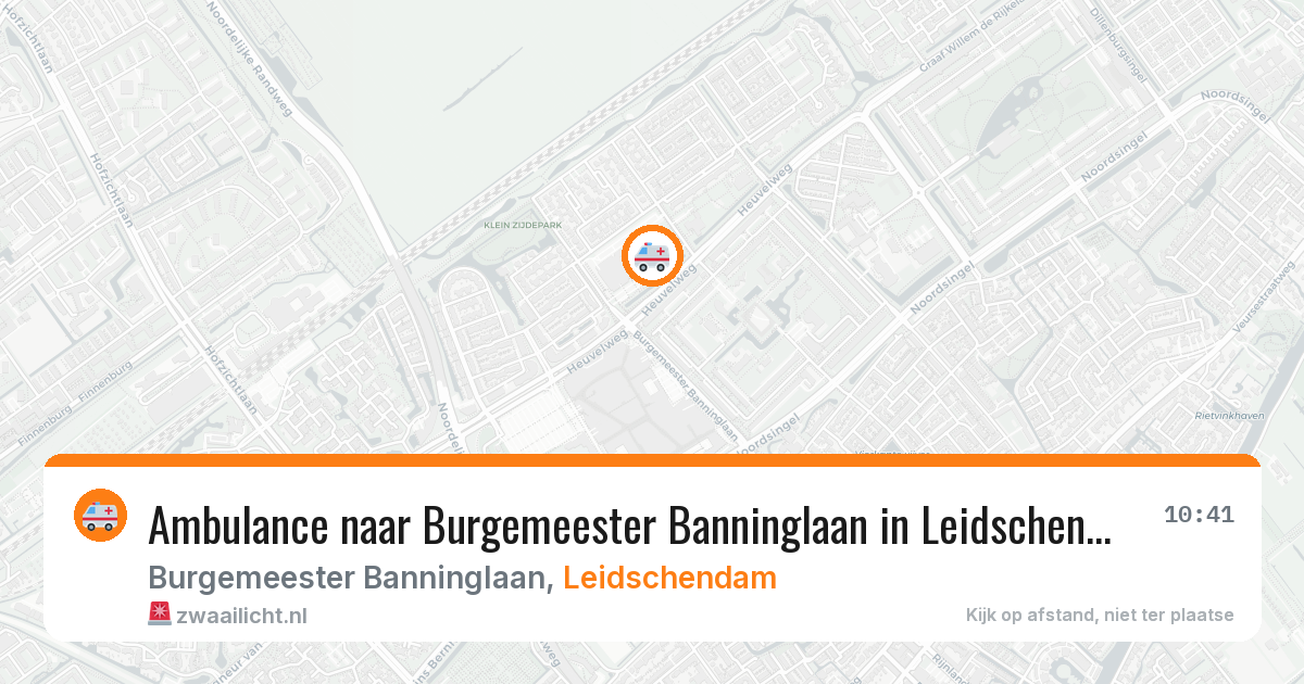Ambulance naar Burgemeester Banninglaan in Leidschendam — 11 aug 2026