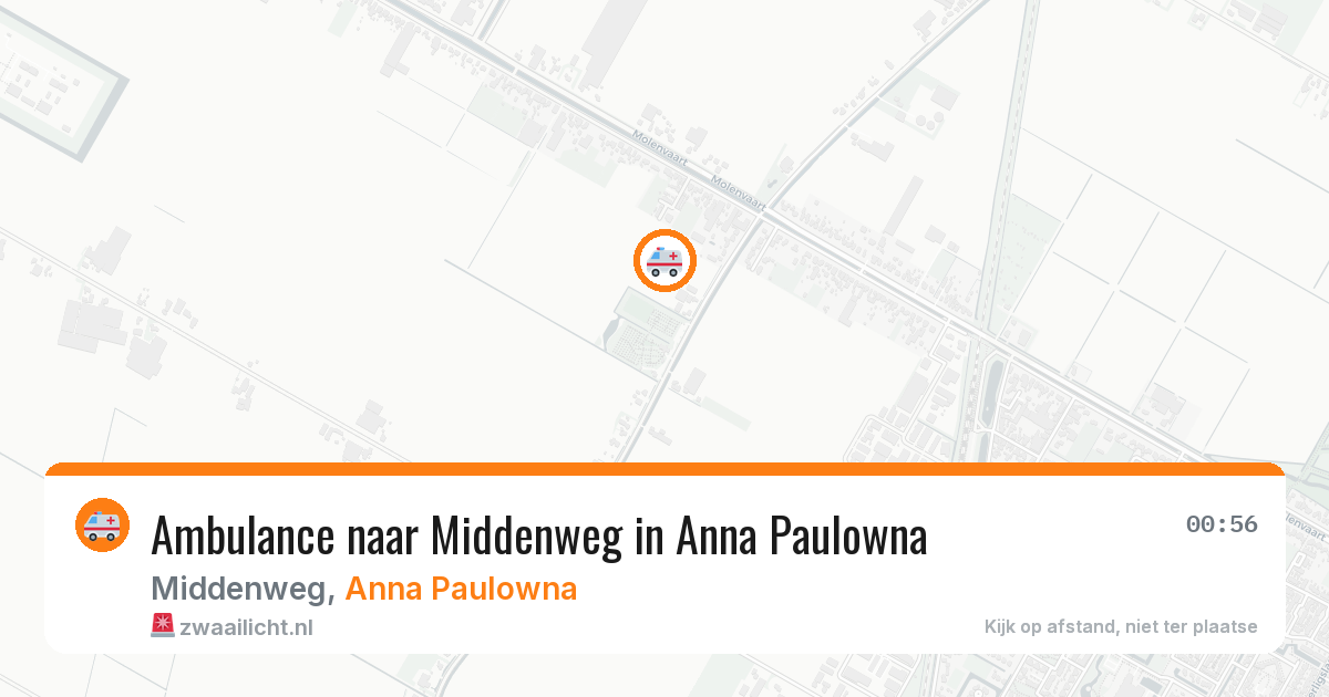 Ambulance naar Middenweg in Anna Paulowna — 10 apr 2026