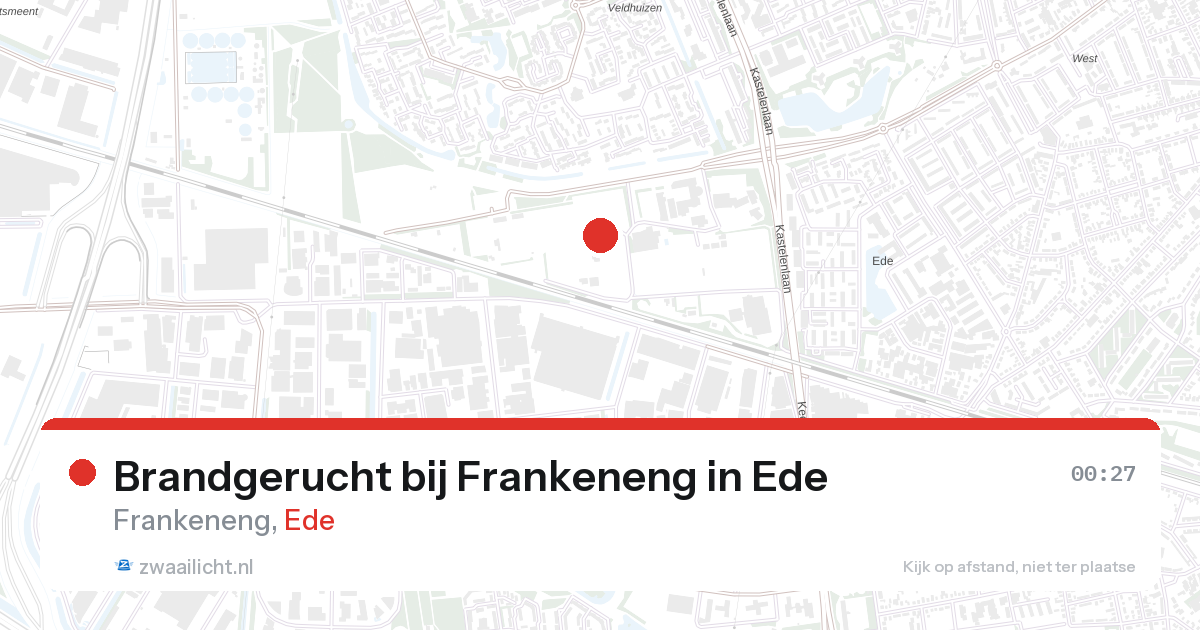 Brandgerucht bij Frankeneng in Ede — 27 aug 2026