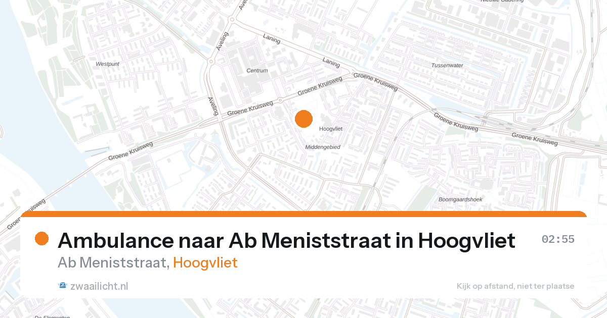 Ambulance naar Ab Meniststraat in Hoogvliet — 28 aug 2026