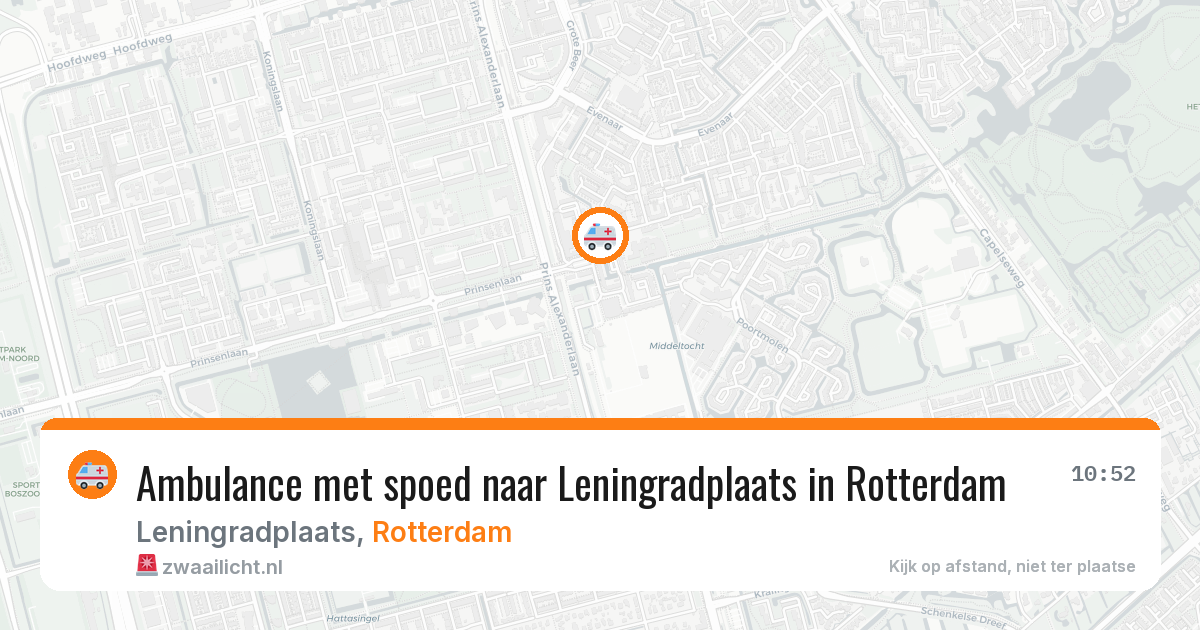 Ambulance met spoed naar Leningradplaats in Rotterdam — 30 apr 2026