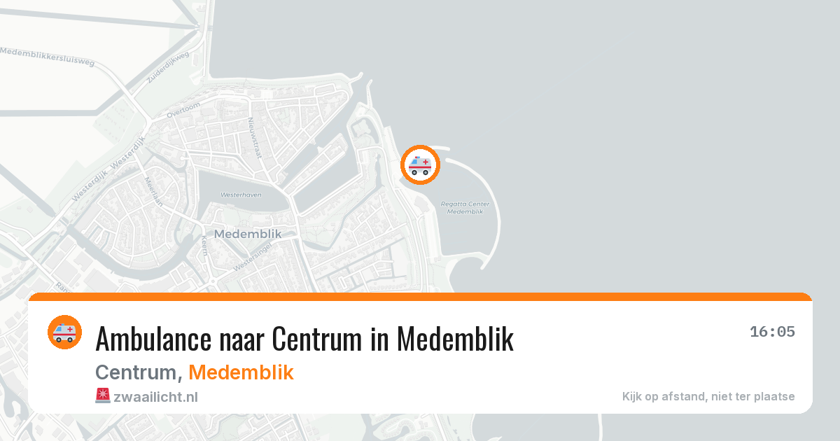 Ambulance naar Centrum in Medemblik — 31 jul 2026