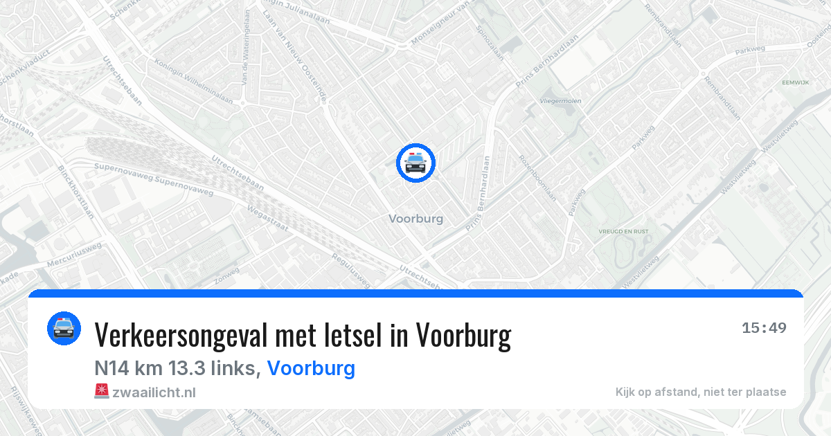 Verkeersongeval met letsel in Voorburg — 28 jun 2026