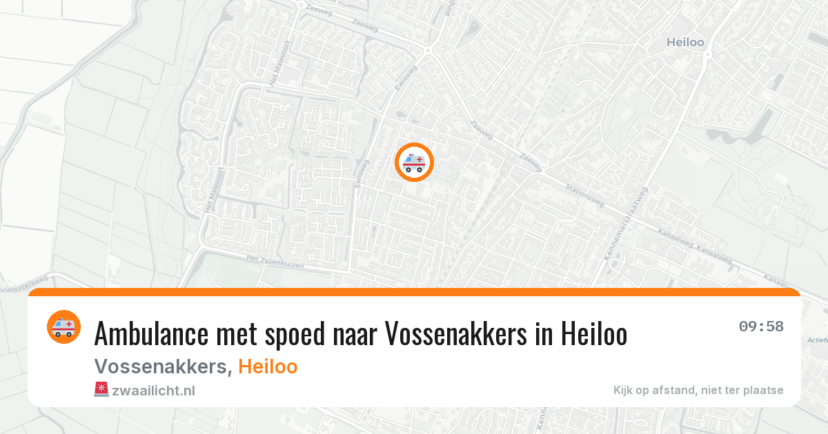 Ambulance met spoed naar Vossenakkers in Heiloo — 30 apr 2026