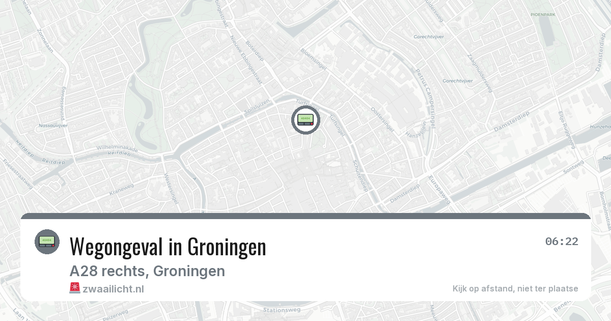 Wegongeval in Groningen — 30 jan 2026