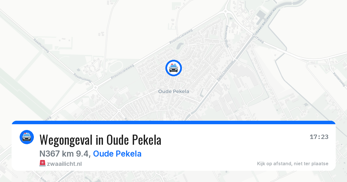 Wegongeval in Oude Pekela — 1 jul 2026