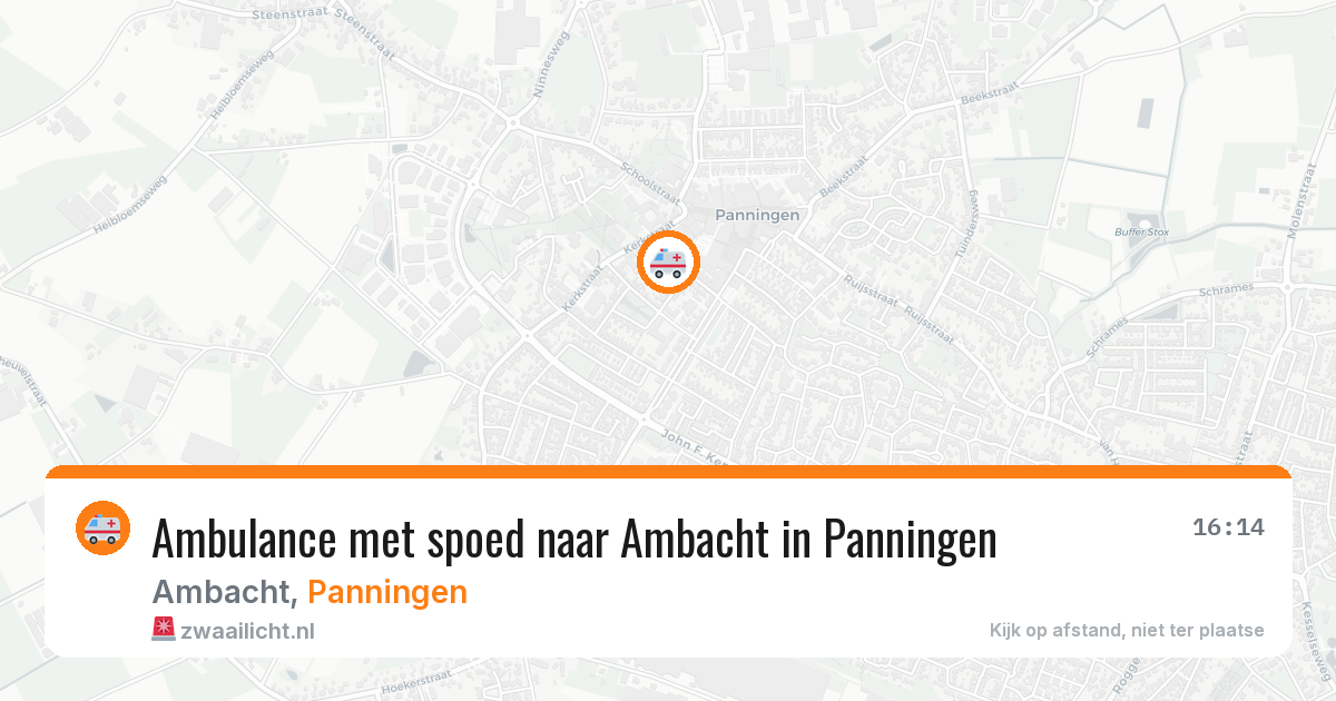 Ambulance met spoed naar Ambacht in Panningen — 20 jul 2026