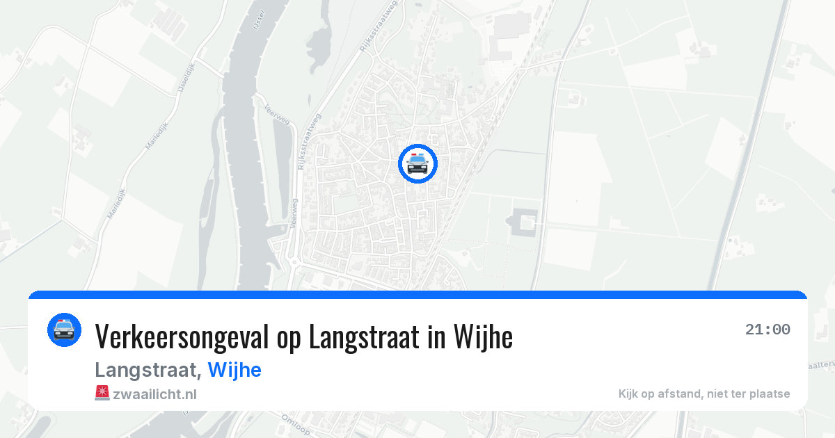 Verkeersongeval op Langstraat in Wijhe — 12 jul 2026