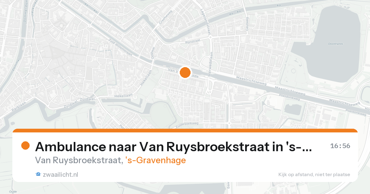 Ambulance naar Van Ruysbroekstraat in 's-Gravenhage — 31 jan 2026