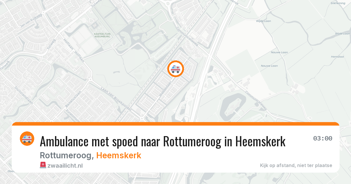 Ambulance met spoed naar Rottumeroog in Heemskerk — 30 jan 2026
