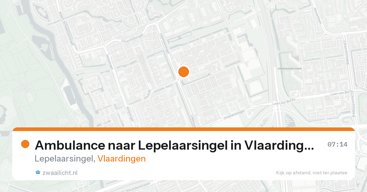 Ambulance naar Lepelaarsingel in Vlaardingen — 15 aug 2026