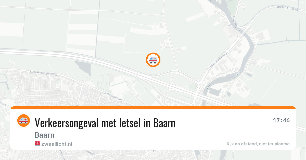 Verkeersongeval met letsel in Baarn — 11 aug 2026