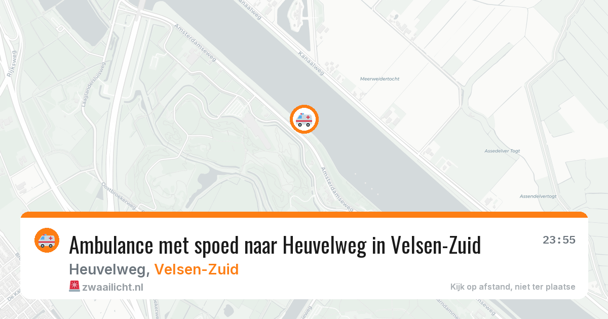 Ambulance met spoed naar Heuvelweg in Velsen-Zuid — 8 aug 2026