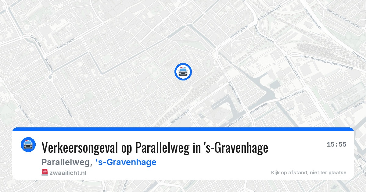 Verkeersongeval op Parallelweg in 's-Gravenhage — 23 apr 2026