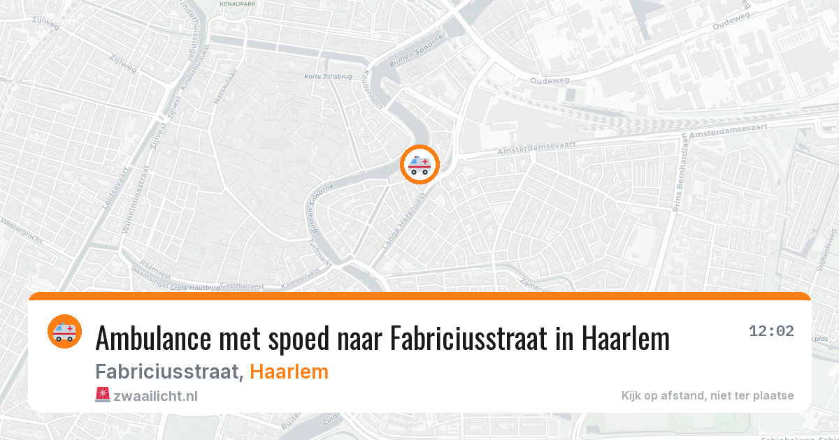 Ambulance met spoed naar Fabriciusstraat in Haarlem — 6 jul 2026