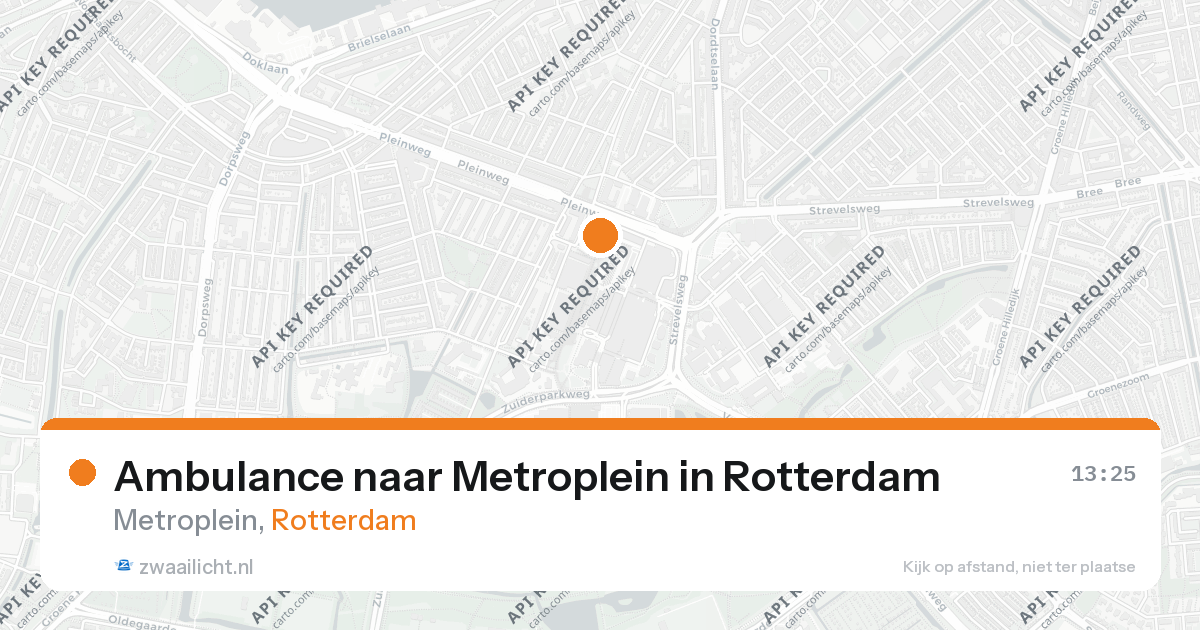 Ambulance naar Metroplein in Rotterdam — 26 aug 2026