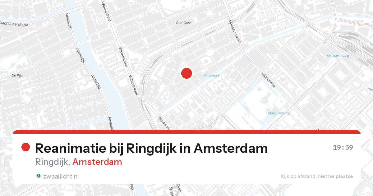 Reanimatie bij Ringdijk in Amsterdam — 27 aug 2026
