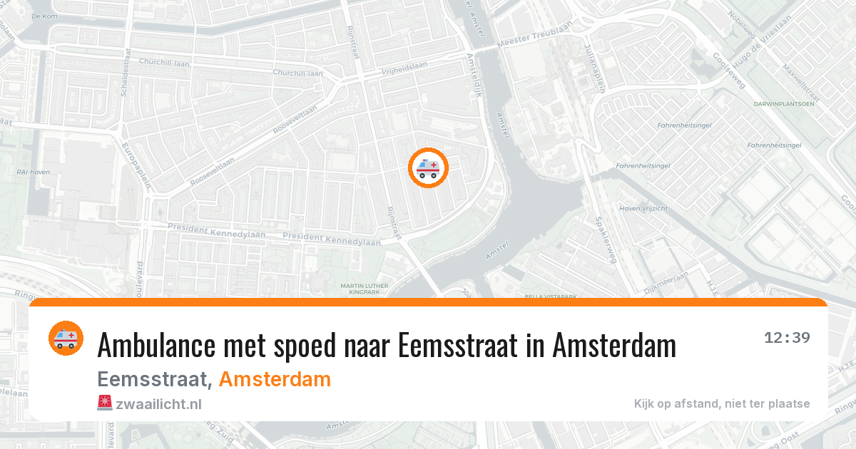 Ambulance met spoed naar Eemsstraat in Amsterdam — 5 jun 2026