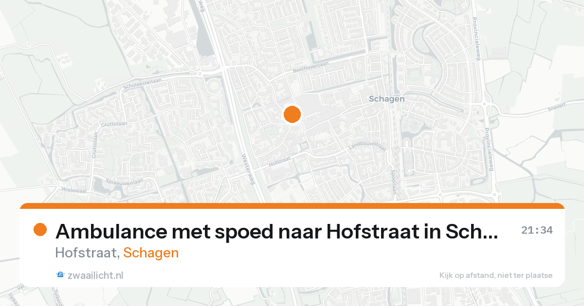Ambulance met spoed naar Hofstraat in Schagen — 7 feb 2026