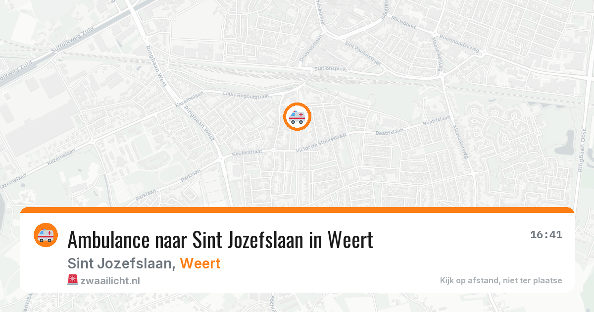 Ambulance naar Sint Jozefslaan in Weert — 28 jul 2026