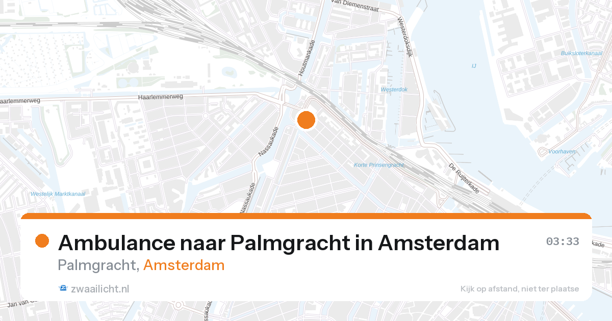 Ambulance naar Palmgracht in Amsterdam — 7 feb 2026