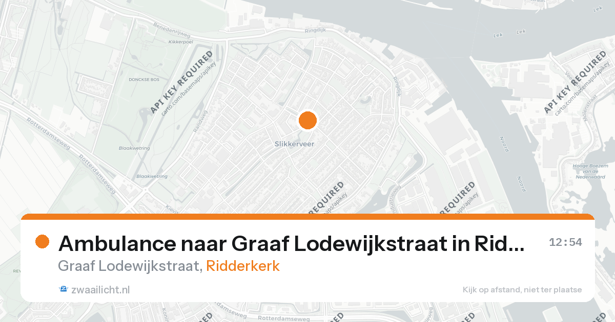 Ambulance naar Graaf Lodewijkstraat in Ridderkerk — 26 aug 2026