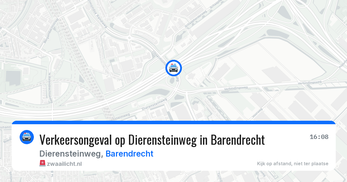 Verkeersongeval op Dierensteinweg in Barendrecht — 29 jun 2026