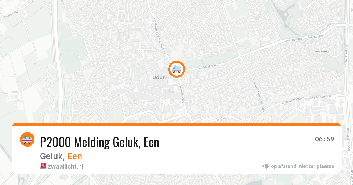 P2000 Melding Geluk, Een — 30 mrt 2026