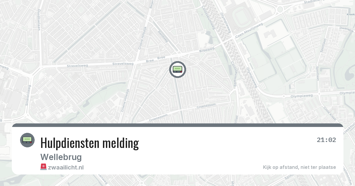 Hulpdiensten melding — 29 jan 2026